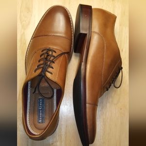 Aston Grey Brown Oxford Shoes Size 13